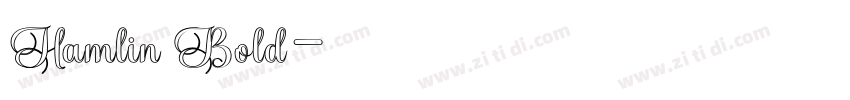 Hamlin Bold字体转换